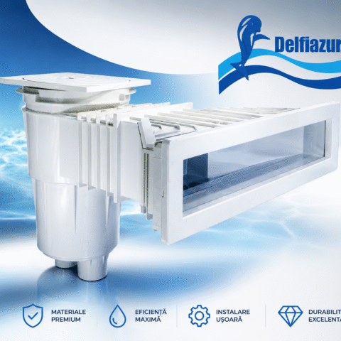 Skimmer 17.5 LINER NORM cu insertii - 495x80MM- alb