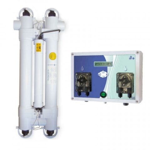 Lampa cu ultraviolete kit pana la 110 mc, cu reglare pH si oxigen activ